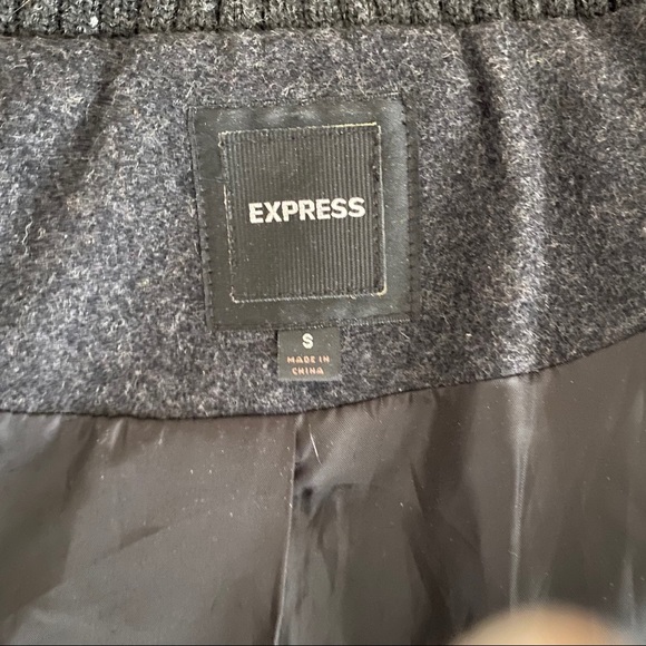{Express} Grey Wool Jacket - Picture 7 of 10